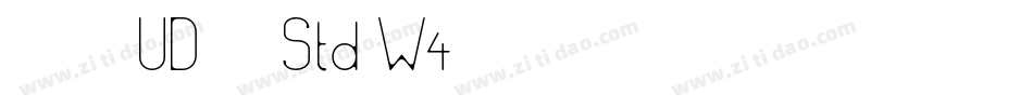 ヒラギノUD明朝 Std W4字体转换